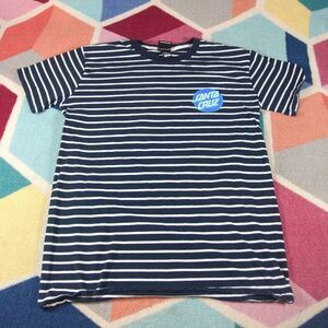 Santa Cruz‎ Striped Tshirt Size Medium 26.5x18.5